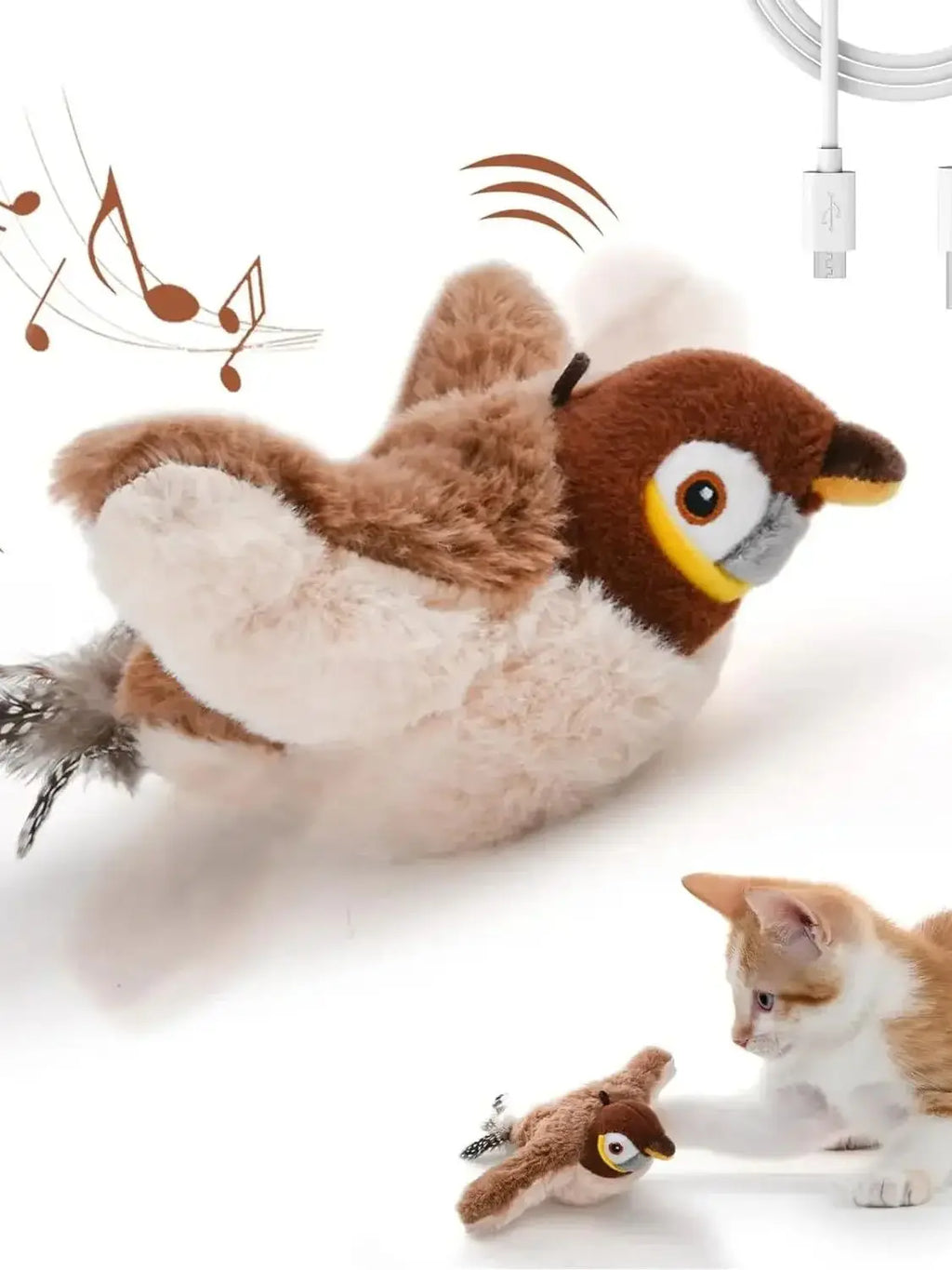 Interactive Cat Toy - Moving Bird